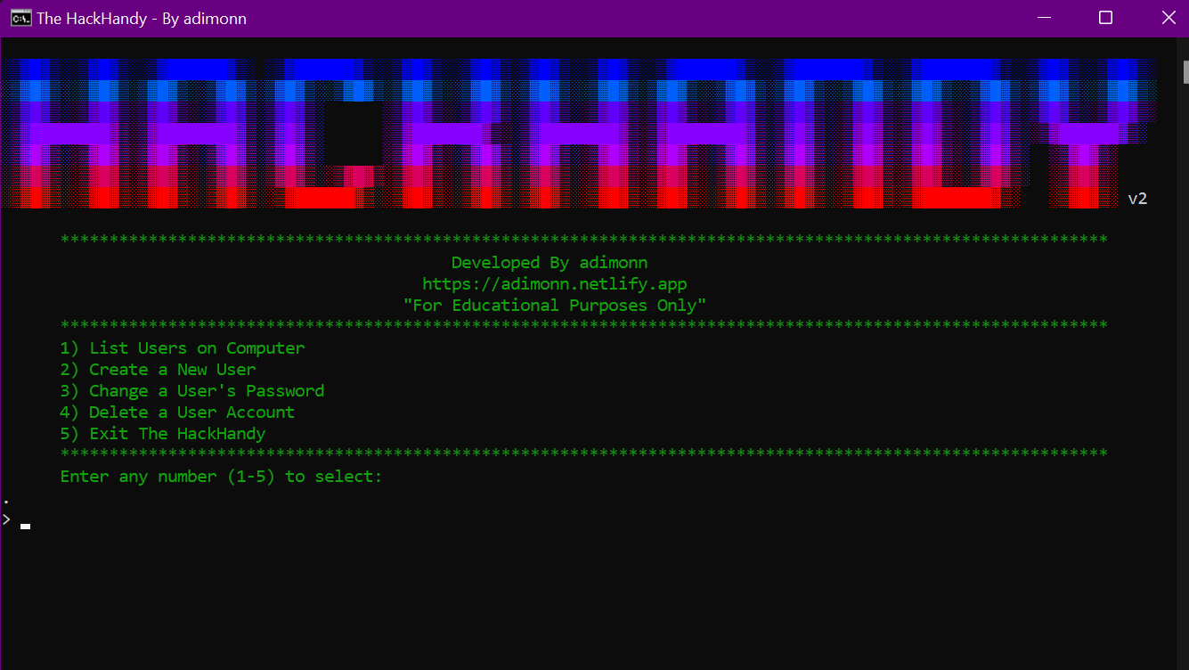 Image of My Manage Users App.